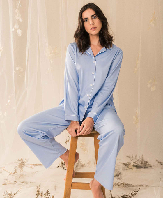 Pijama Set - Monalisa Plain -Links Blue Collection