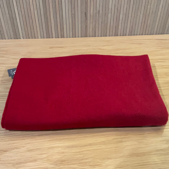 100% Cashmere Luxe Travel Wrap-Red Velvet